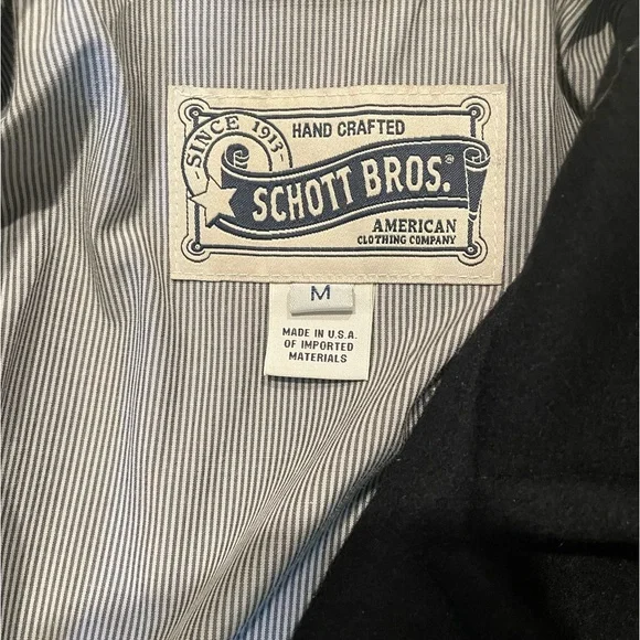 Schott Slim Fit Peacoat